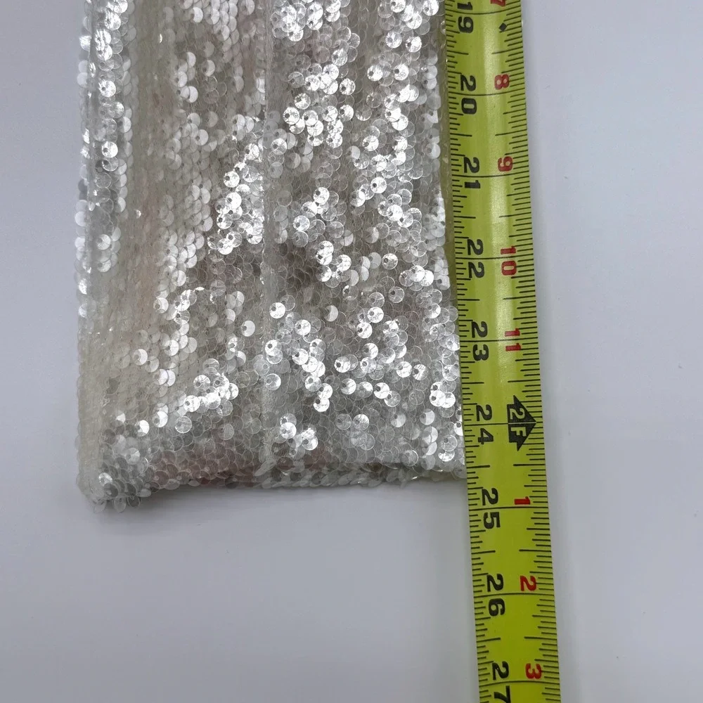 Donnee Par Dieu Cream Sequin Blazer Jacket Large Champagne Sparkle 22161-T‎